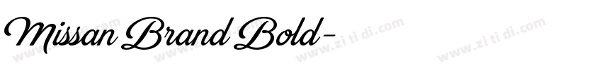 Missan Brand Bold字体转换